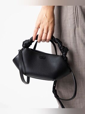 Ganni Black Grained Mini Bou Bag
Like new